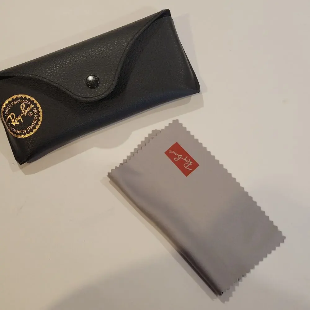 Ray-Ban Ray Ban Sunglasses Eyeglasses faux leather semisoft black case 212
